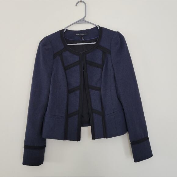 White House Black Market Crop Tweed Jacket - Picture 4 of 11